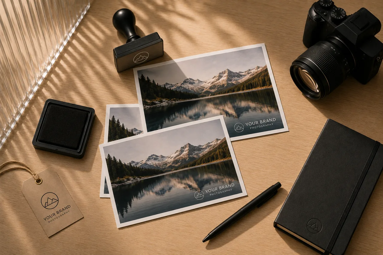 Photo prints and editing tools for local watermarking